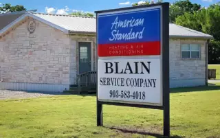 Blain Services Office Building & Sign